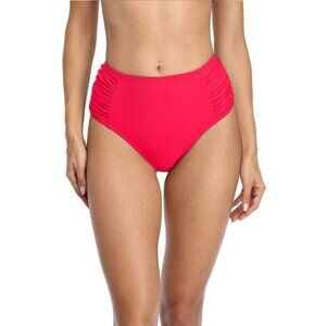 LA Blanca Bikini Bottoms "Island Goddess" High Waist Womens Sz 6 BNWOT Full Back